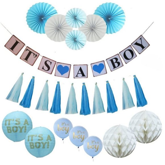 Other - It's a Boy Blue Baby shower decorations set!